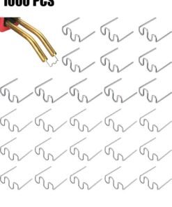 Harse 1000 Pieces Hot Staples Welding Rods Bumper Repair Welding Wire for Repair Machine Car Bumpers Dashboards Lamp Holders Plastics Rings Daily Plastics Supplies 0.8 0.6 mm (Wave Shape)