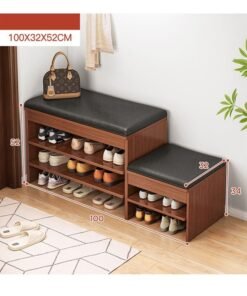 keke Step Model 2 and 3 Tier Multifunctional Shoe Cabinet Rack with Seat