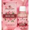 Beauty City Rose Oil 125ml | Natural Body & Skin Oil | Moisturizing, Softening & Nourishing | Floral Fragrance | Daily Beauty Care