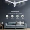 MODI 56 Inch 3-Blade Indoor Ceiling Fan 5 Speed Control Silent Performance Perfect for Home & Office (Golden Decor)