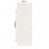 Atom White 80x240cm 15mm – matt