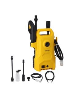 Epsilon 100-110 bar High Pressure Washer- EPSPW1639 |  5 - 7.5 L/min Maximum Flow, Includes Spray with Nozzle, 3 m Outlet and 2 m Inlet Pipe for Removing Mold, Grime, Dust, Mud, Dirt, etc. at Home, from Buildings, Vehicles, Concrete Road Surfaces, etc... | Black and Yellow, 1 Year Warranty