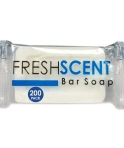 Freshscent 1.0 oz Bar Soap (200 Pack) Hotel Travel Size, Individually Wrapped, Vegetable Based, Bulk Amenities and Toiletries for Hospitality