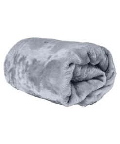 Hotel Linen Klub Double Micro Fleece Flannel Blanket 260 GSM Super Plush and Comfy Throw Blanket Size 200 x 220cm Grey