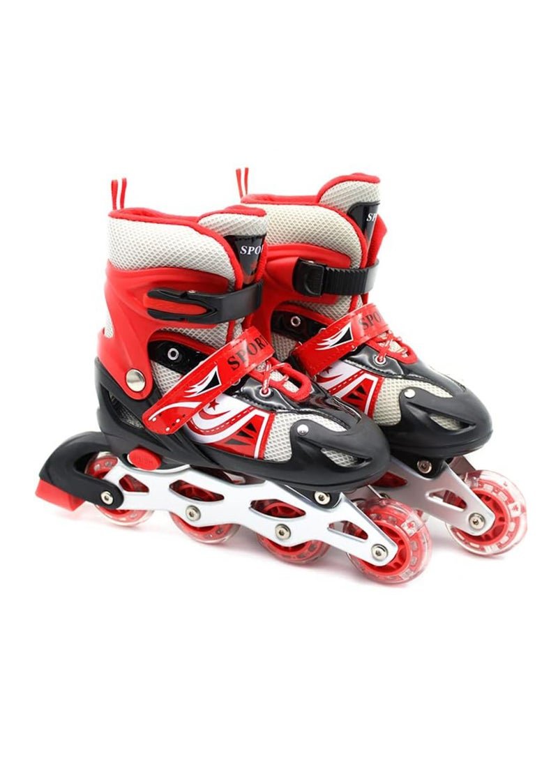 Spall Inline Skates Adjustable Sizes Roller Skates With Flashing Wheels For Outdoor Indoor Children Skate Shoes For Boys And Grils Youth And Adlut