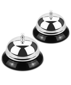 CHU DAI Call Bell, Service Bell for Kitchen Restaurant Bar Classic Concierge Hotel (Silver)