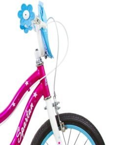 Spartan Sparkle Kids Bike | 16 Inch Wheel Size With Training Wheels | Single Speed | Purple Color - Image 5