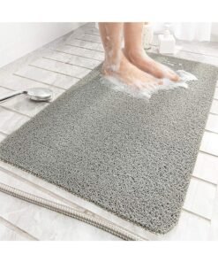 Garlo Soft Textured Bath, Shower, Tub Mat,Phthalate Free, Non Slip Comfort Bathtub Mats with Drain, PVC Loofah Bathroom Mats for Wet Areas, Quick Drying (40 * 60cm)