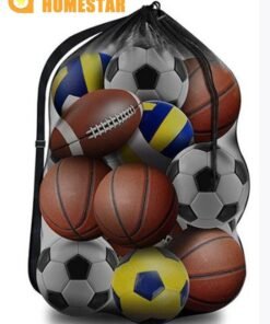 HOMESTAR Soccer Ball Bag for Coaches and Players, Sports Equipment or Beach Bag With Shoulder Strap, for Equipment Storage