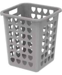 Cosmoplast Plastic Square Laundry Bin 33L Grey