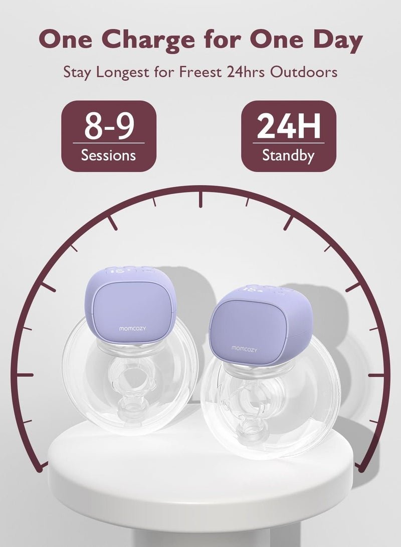 Momcozy S9 Pro Double Electric Breast Pump, Wearable Breast Pump, LED Display, 2 Modes and 9 Levels - Image 2