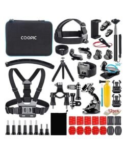 COOPIC Action Camera Accessories Kit 58 In 1 Compatible with Gopro MAX GoPro Hero 8 7 6 5 4 3+ 3 2 1 Black SJ4000/ SJ5000/ SJ6000 DJI OSMO Action DBPOWER AKASO Xiaomi Yi APEMAN WiMiUS Lightdow
