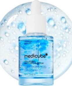 Medicube Hyaluronic Multi Peptide PDRN Serum (30ml), Hydrating Double Layer Face Serum with Hyaluronic Acid Peptides & PDRN, Moisture Lock Plumping Serum for Glowing Firm Skin, Lightweight Daily Korean Skincare