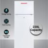 Admiral 220 L Gross / 169 L Net, Double Door Refrigerator, Defrost, R600a Refrigerant, Temperature Control, Inside Light, Inside Condenser, Vegetable Crisper, Bottle Racks, Removable Gasket, Adjustable Foot ADTM22RSP ADTM22RSP white