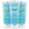 Bergman Kelly - Travel Size 2 in 1 Shampoo & Conditioner - 1 fl oz, 100 PK, Tropical Waterfall - Delight Your Guests w/Invigorating & Refreshing Shampoo Amenities - Small Hotel Toiletries in Bulk