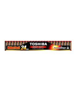 Toshiba 24-Piece heavy Duty Japanese Energy AA Battery Multicolour