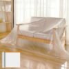 DUNISO Plastic Drop Cloths, Waterproof Anti-Dust Furniture Cover With Adhesive Strip, Thicken Painters Drop Cloth, Disposable Plastic Cover for Painting Protection, Large Anti Dust Clear Cover for Sofa Furniture Floor Wall Protection