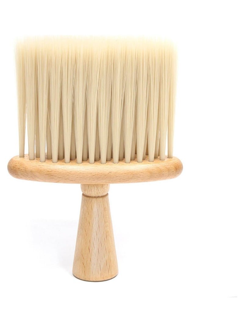 Car Interior Detailing Brush, Anti-Static Soft Bristle Cleaning Wood Brush, Universal Vehicle Dashboard, Air Conditioner Vents, Computer etc Interior Cleaning Tool Accessory (Beige)