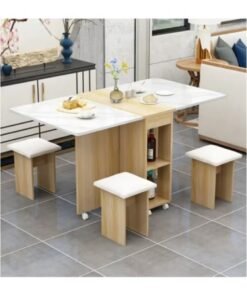 Folding Dining Table Dining Table Removable Folding Dining Table Dining Table Set For 4 Space Saving Dining Table For Tight Spaces With 4 Chairs