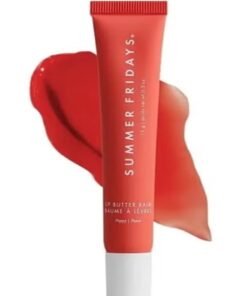 SUMMER FRIDAYS Lip Butter Balm - Hydrating & Shiny Lip Treatment, Poppy 15g