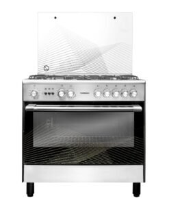 Tornado 90x60cm Freestanding Cooker, Full Gas Cooking Range with 5 Burners, Automatic Ignition & Full Safety, Stainless Steel Finish, Separate Knob 9T10BRC1X01SG 9T10BRC1X01SG stainless_steel