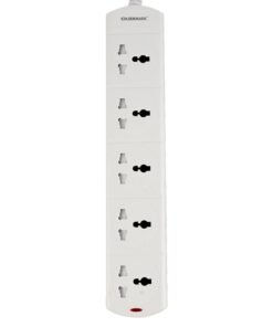 Olsenmark 5 Way Power Extension Cord Socket OMES1813D,  2M Length White
