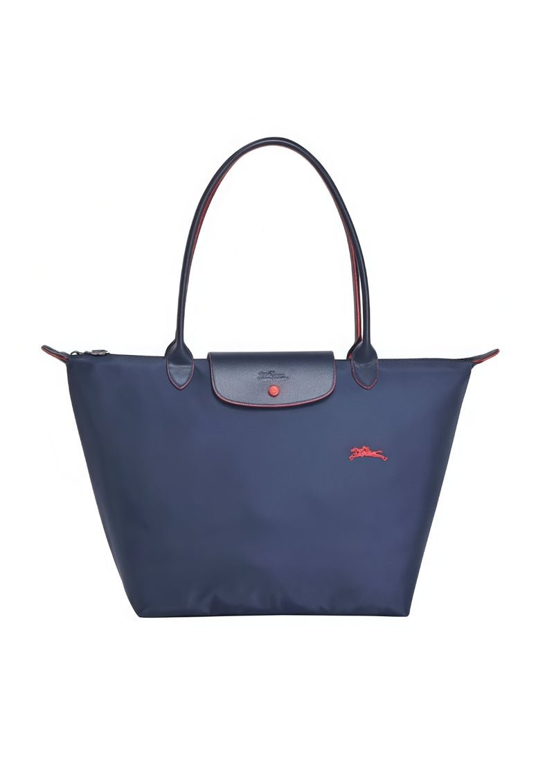 Longchamp Le Pliage Large Shoulder Strap Women's 70th Anniversary Fashionable and Versatile Large Cosmetic Bag, Handbag, Shoulder Bag