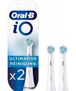 Oral-B iO Ultimate Clean Replacement Brush Heads, White, 2 Count, iO RB CW-2