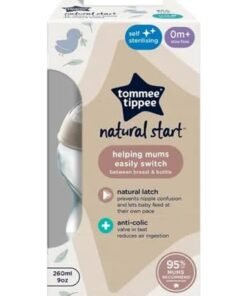tommee tippee Closer To Nature Feeding Bottle, 0+M, 260ml - Assorted