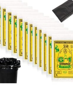 G1 Disposable Garbage/Trash/Dustbin Bags and Covers For Home Hospitals Hotels | Medium Size | Black Color | 19 x 21 inch | 360 Pieces |