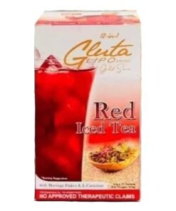 Gluta 12 in 1 Lipo Gold Series Red Iced Tea 10 Sachets