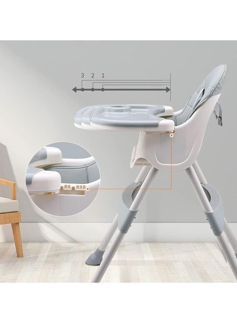 Nano Classic Multi Functional High Chair seat Feet Adjustable Non Slip Children Kids eating dining feeding Chair baby chairs- Khaki