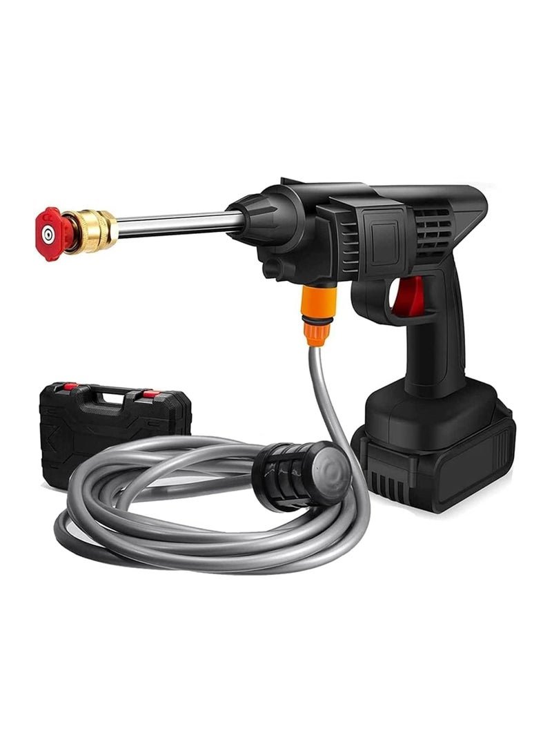Phone Planet 48V 25000mAh 30Bar Cordless High Pressure Car Washer with Nozzles Water Gun Set Garden Cleaning Jet Washing Machine Multi Purpose With Uk 3 Pin Adapter