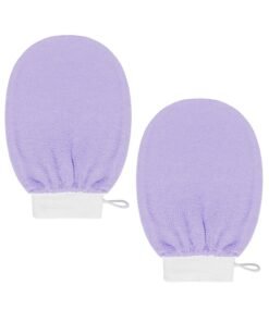 Lesha 2Pcs Washcloth Skincare Remover Deep Scrub Loofah Cleansing Mitts Exfoliate Cloth Exfoliation Scrubbing Bath Shower Soap Sponge Hand Towel