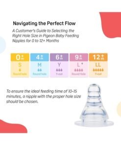pigeon Peristaltic Nipple LL Y Cut, for 12+ Month Babies, BPS Free, BPA Free - Image 4
