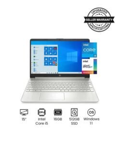 HP (Upgraded Version) 15-dy2095wm Laptop With 15.6-Inch FHD Display, 11th Gen Core i5-1135G7 Processor/16GB RAM/512GB SSD/Intel Iris Xe Graphics/Windows 11 / English/Arabic Silver