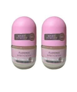 Florence Baby Powder Anti-Perspirant Pink Roll On 50 ML 2 Pcs