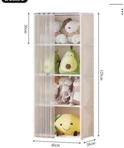 DUNISO 4-Cube Multi-Functional Closet Storage Shelves, Cube Storage Organizer, Closet Organizer Storage, Portable Cabinet Shelving Bookshelf, DIY Bookcase, Living Room Office Closet Cubicle Rack