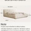 AAF FURNITURE Light Luxury Furniture Modern Bed Frame Without Mattress for Home Bedroom Decoration
