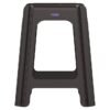 Cosmoplast 100Kg Capacity High Stool Square- 37D x 37W x 46H Dark Brown