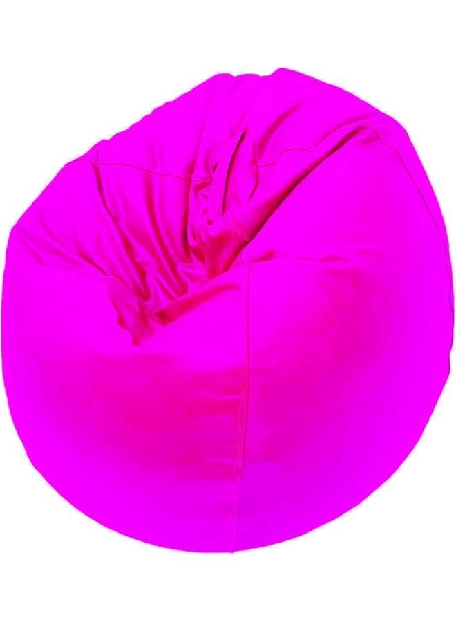 Harmony Home Puffy Leather Bean Bag | Versatile Comfy Lounge & Bedroom Seating | Water-Repellent | Dimensions 110x80cm | Pink - Image 3