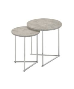 DANUBE HOME Mesen set of 2 nesting table- Grey