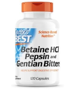 Doctor's BEST Betaine HCL Pepsin And Gentian Bitters - 120 Capsules