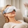 Eye Massager With Heat, Air Compression Bluetooth Music Rechargeable For Relieve Eye Strain Dark Circles Eye Bags Dry Eye Improve Sleep