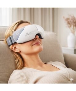 Eye Massager With Heat, Air Compression Bluetooth Music Rechargeable For Relieve Eye Strain Dark Circles Eye Bags Dry Eye Improve Sleep