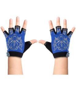Oasisgalore Kids Half-Finger Gloves - Multi-Sport, Breathable & Shock-Absorbing