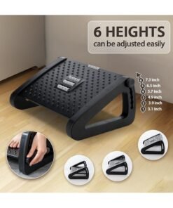 Alternative view of Flushrenic Adjustable Foot Rest,Ergonomic Foot Stool for Under Office Desk,Under Desk Footrest with Foot Massage Roller, Chair Footrest for Leg Rest