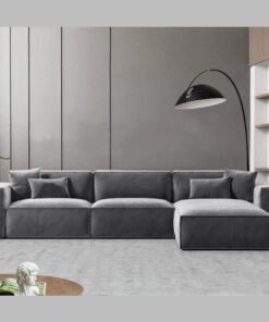 ALWASIT HOME L Shape Luxury Sofa Set |Corner Sofa |Modern Design Furniture Sectional Couch Living Room Sofas (Grey)