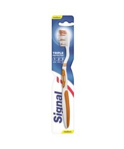 Signal Triple Protection Toothbrush Medium 1 Piece Multicolour