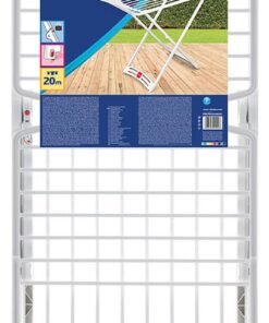 Vileda Solar Resin X-Leg Indoor and Outdoor Cloth Dryer 20m, Weatherproof , Lightweight, Stabile - White (182 x 110 cm) 157218